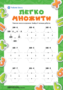 Учимося множити легко Учимося множити легко