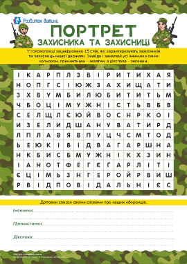 Складаємо словесний портрет захисника та захисниці