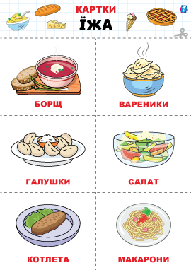 Їжа – картки Домана