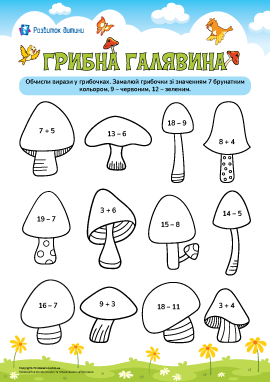 Обчислення у межах 20