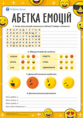 Абетка емоцій: емоційний інтелект Абетка емоцій: емоційний інтелект