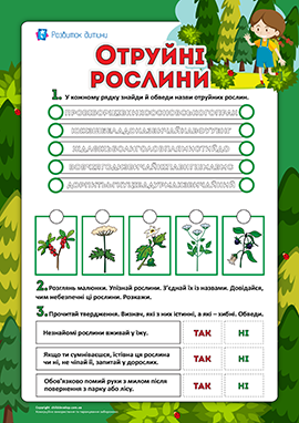 Отруйні рослини: складаємо правила поведінки Отруйні рослини: складаємо правила поведінки