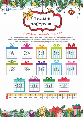 Додавання і віднімання у стовпчик Додавання і віднімання у стовпчик