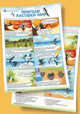 Пригоди перелітного птаха: переказуємо за картинками