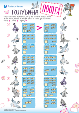 Порівняння кількості: більше, менше, порівну