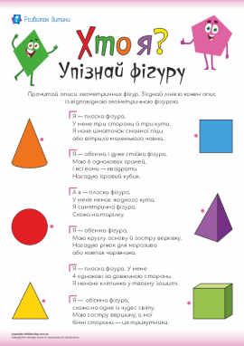 Учимося розрізняти плоскі та об’ємні геометричні фігури за їх істотними ознаками