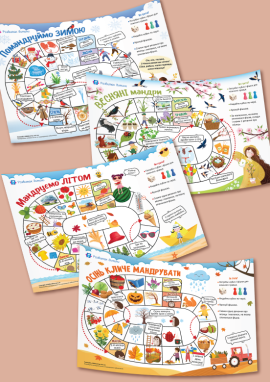 Вивчаємо місяці та ознаки різних пір року: комплект настільних дидактичних ігор