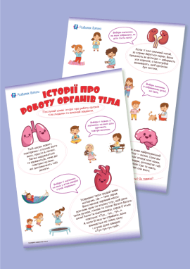Внутрішні органи людини: вивчаємо разом із дітьми 5–8 років та розвиваємо мислення і зв’язне мовлення