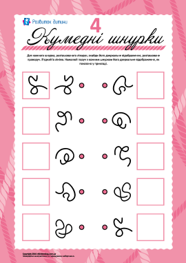 Кумедні шнурки: знайди пару №4