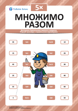 Множимо разом на 5: учимо таблицю множення