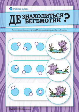 Де знаходиться бегемотик? Визначаємо розміщення