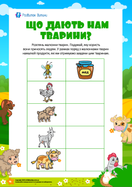 Чим корисні тварини: міркуємо й малюємо