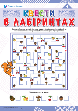 Збираємо предмети в лабіринтах № 4