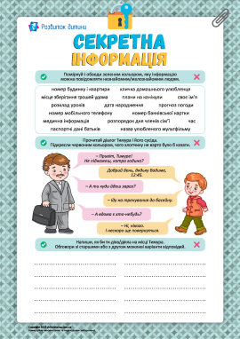 Визначаємо публічну й особисту інформацію Визначаємо публічну й особисту інформацію