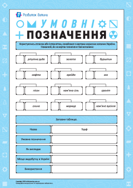 Вивчаємо умовні позначення корисних копалин